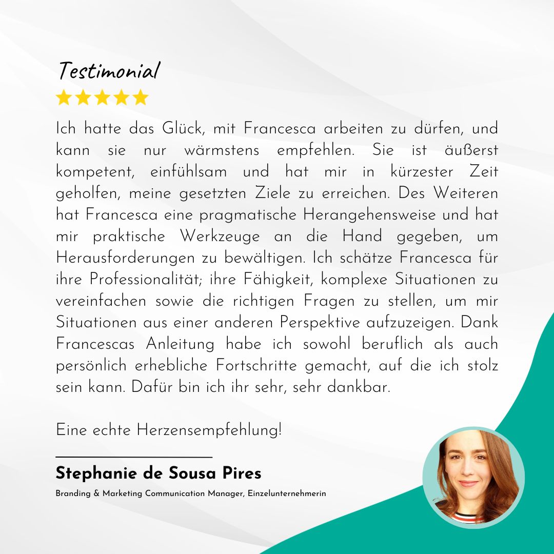 Francesca Bommer – Inspiring clarity. Empowering action. | Mindset Coaching, Mentoring & Workshops