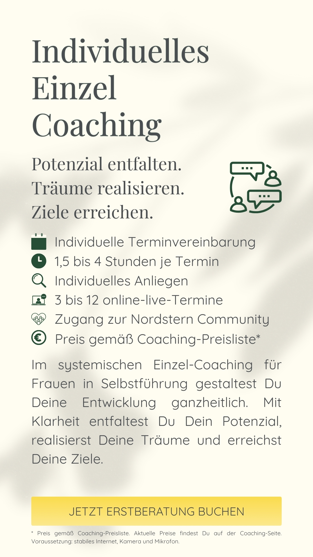 Individuelles Einzel Coaching